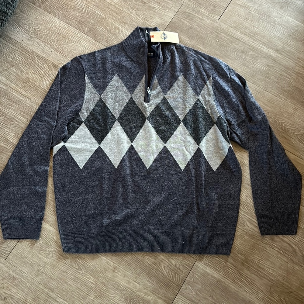 Dockers quarter zip argyle sweater